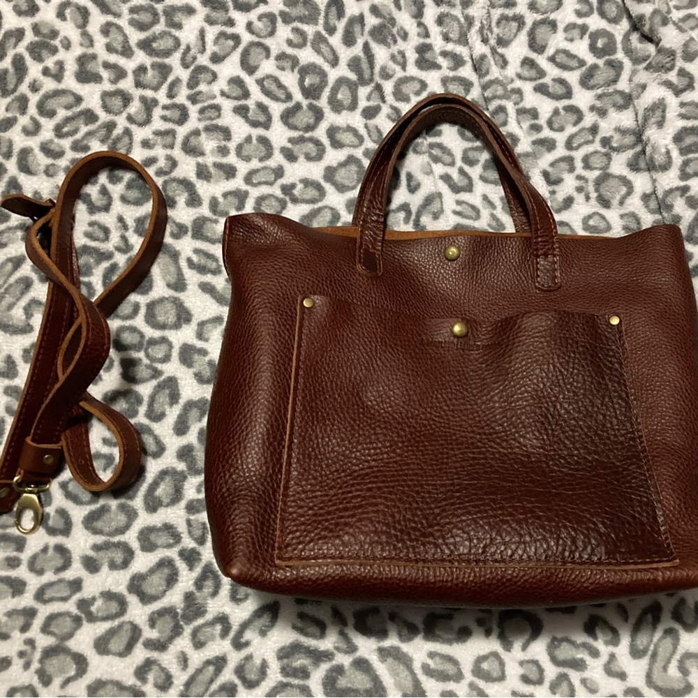 Medium Crossbody Tote Nutmeg Portland Leather Goods PLG